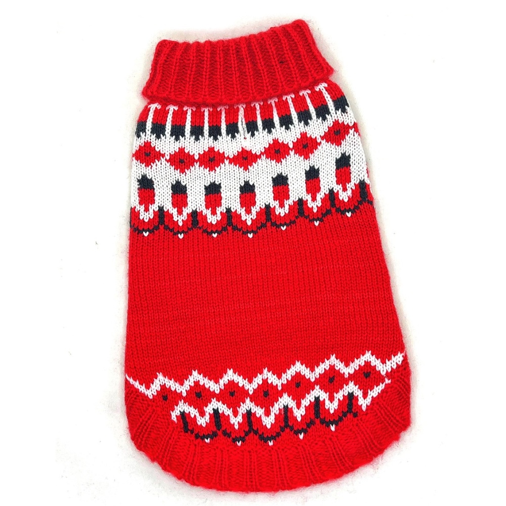Red Icelandic Ski Sweater